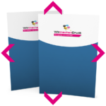 Flyer mit individueller Größe, 4/4-farbig bedruckt