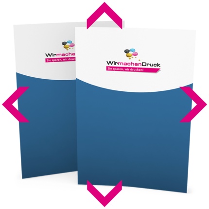 Flyer mit individueller Größe, 4/4-farbig bedruckt