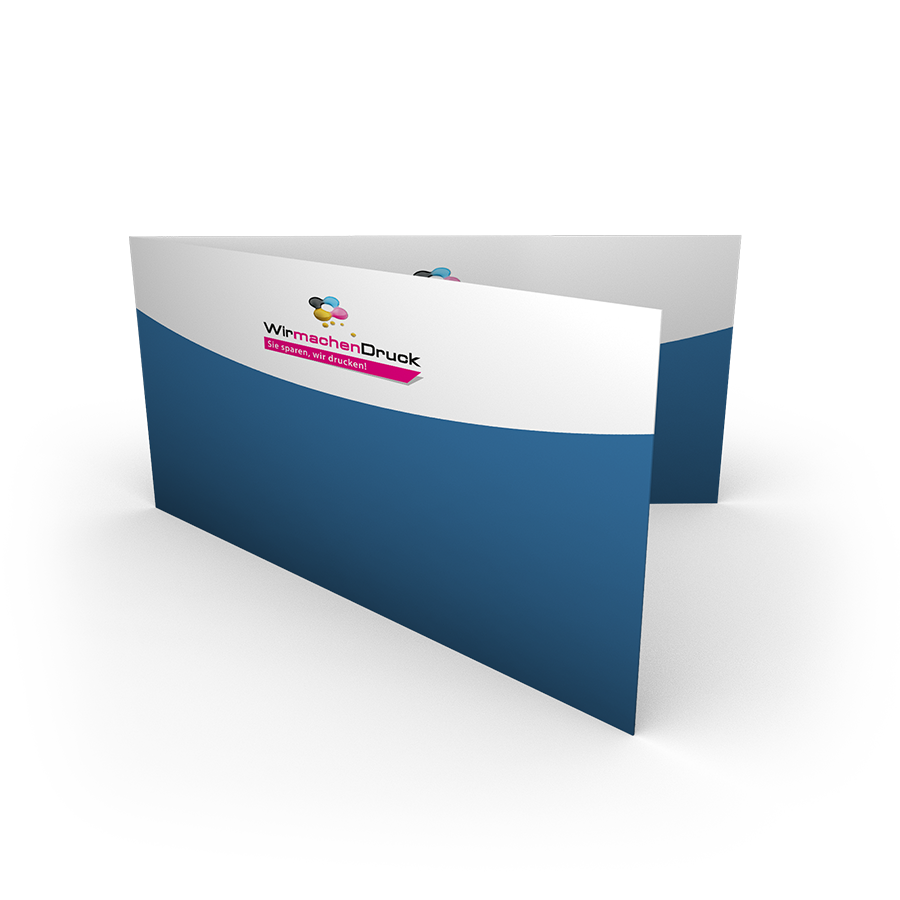Faltblatt, gefalzt auf DIN lang quer (21,0 cm x 10,5 cm), vertikaler Mittelfalz, 4-seitig Faltblatt, gefalzt auf DIN lang quer (21,0 cm x 10,5 cm), vertikaler Mittelfalz, 4-seitig – Bild 1