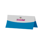 Faltblatt, gefalzt auf DIN lang quer (21,0 x 9,9 cm), horizontaler Mittelfalz, 4-seitig